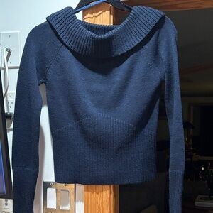 Derek Heart Navy Cowl Neck Sweater Size S